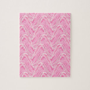 Quebra-cabeça Abstrato de algodão doce rosa