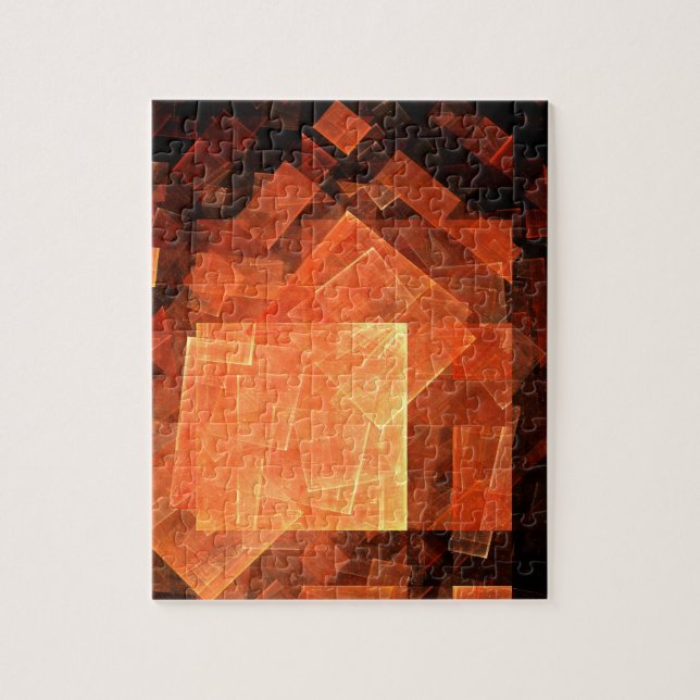 Quebra-cabeça Abstrato de Arte da Janela (Vertical)