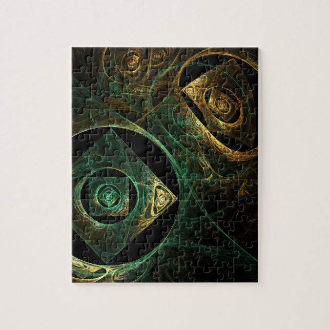 Quebra-cabeça Abstrato de arte de vibrações mágicas (Vertical)