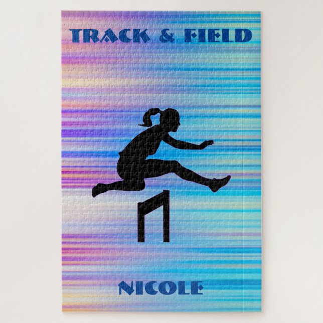 Quebra-cabeça Abstrato de Atletismo (Vertical)