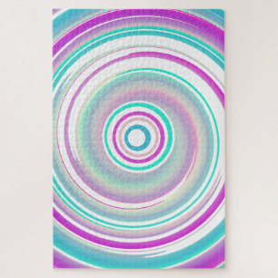Quebra-cabeça Abstrato de espiral colorida