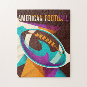 Quebra-cabeça Abstrato de Futebol Americano