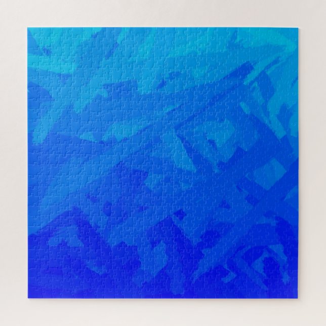 Quebra-cabeça Abstrato de gradiente azul  (Vertical)