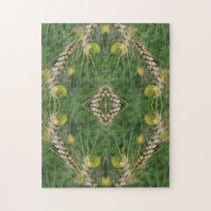 Quebra-cabeça Abstrato de Grama de Verão Seco