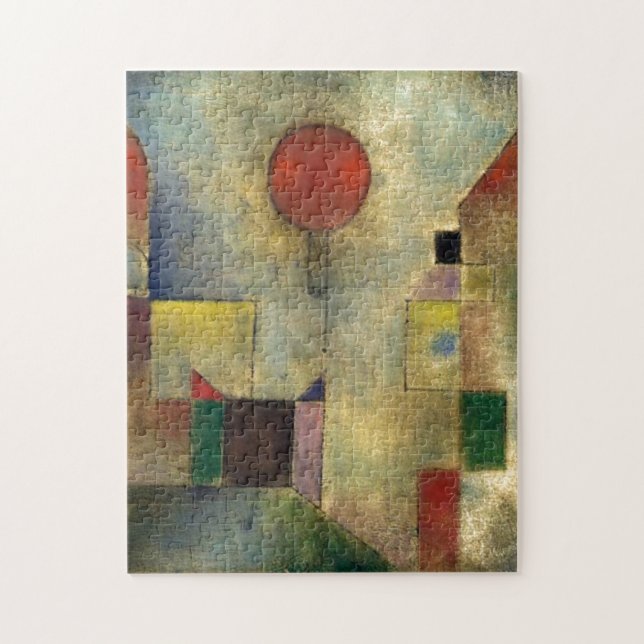 Quebra-cabeça Abstrato de pintura de Paul Klee Red Balloon (Vertical)