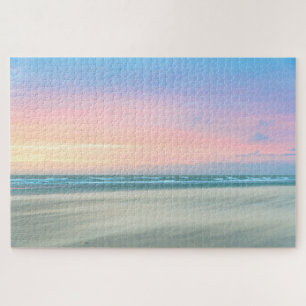 Quebra-cabeça Abstrato de pôr do sol na praia em Haia