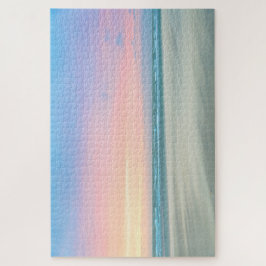 Quebra-cabeça Abstrato de pôr do sol na praia em Haia