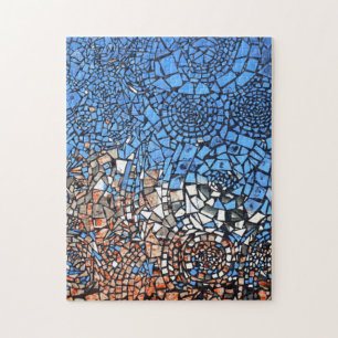 Quebra-cabeça abstrato de vidro