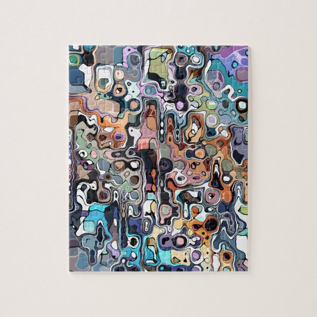 Quebra-cabeça Abstrato Digital Doodle 2 (Vertical)