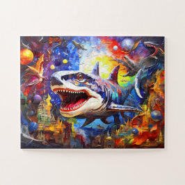 Quebra-cabeça Abstrato do Mosaico Dinossauro