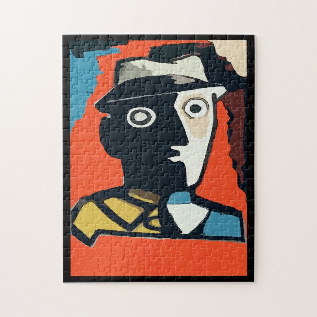Quebra-cabeça Abstrato Face Art Deco (Vertical)