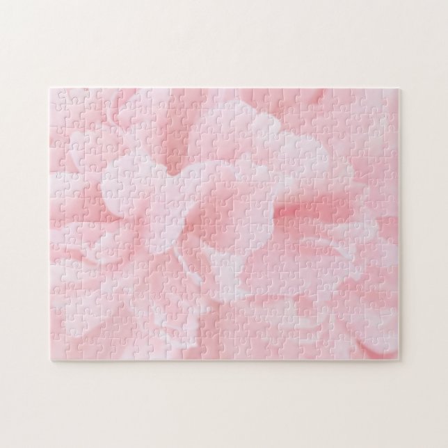 Quebra-cabeça Abstrato Floral Rosa (Horizontal)