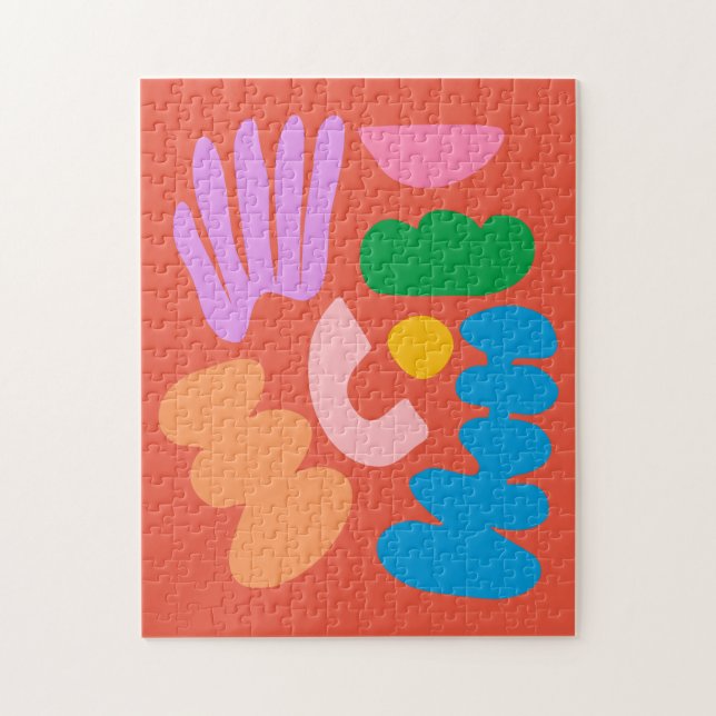 Quebra-cabeça Abstrato Geométrico Colorido, Trabalho de arte de  (Vertical)