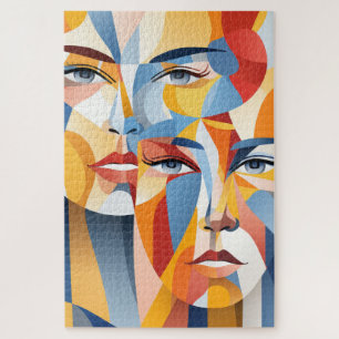 Quebra-cabeça Abstrato humano vibrante
