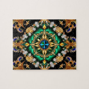 Quebra-cabeça abstrato moderna Design Cores brasil