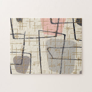 Quebra-cabeça abstrato moderno do meio século