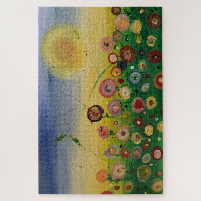 Quebra-cabeça Abstrato Poppy field (Vertical)