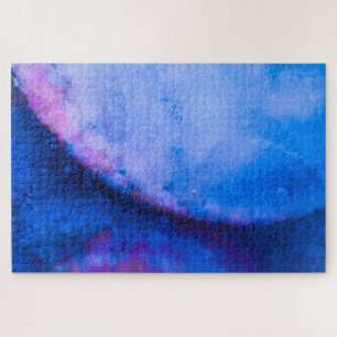 Quebra-cabeça Abstrato Rosa Azul Impossível
