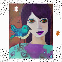 Abstrato, Roxo e Teal