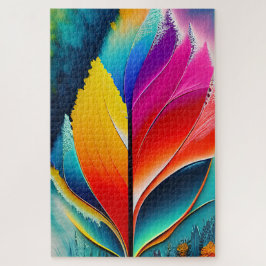 Quebra-cabeça Abstrato Sair da Impressão de Aquarela