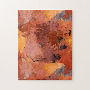 Quebra-cabeça Abstrato Terracotta Autumn Colunas