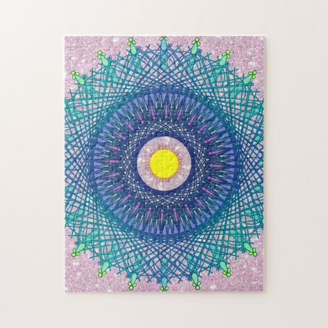 Quebra-cabeça Abstrato tipo Mandala (Vertical)