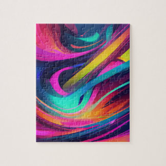Quebra-cabeça Abstrato Vibrante