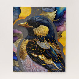 Quebra-cabeça Abstrato Watercolor Painting of a Bird