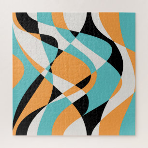 Quebra-cabeça Abstrato Waves - Design sem costura padrão