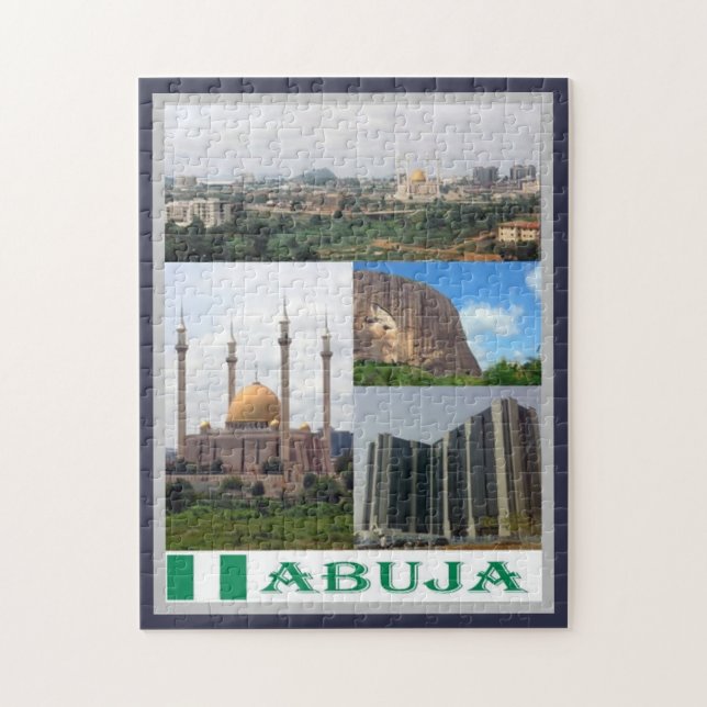 Quebra-cabeça Abuja - Nigéria - Mosaico - (Vertical)