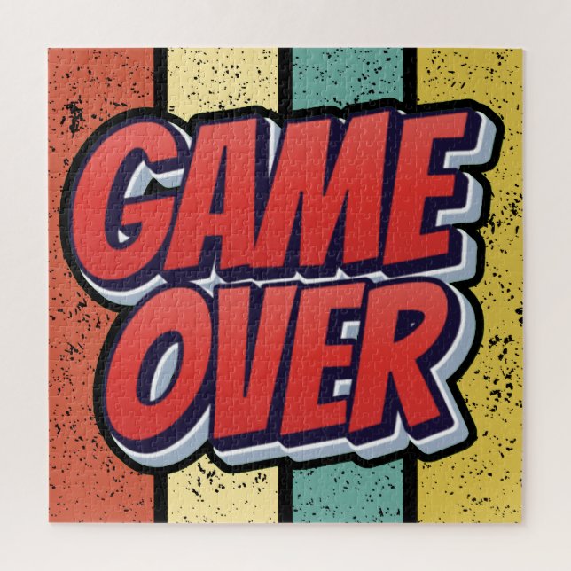 Quebra-cabeça Acabou o jogo. (Vertical)