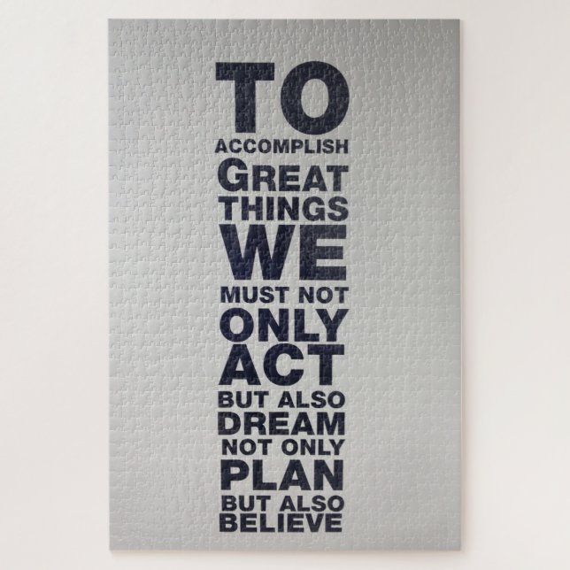 Quebra-cabeça acreditar (Vertical)