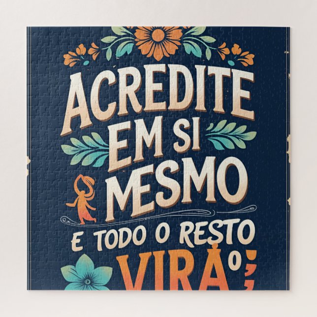 Quebra-cabeça acredite em si mesmo (Vertical)