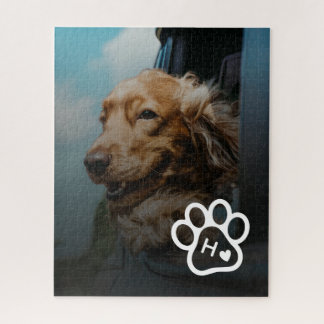 Quebra-cabeça Add Your Own Photo Dog Pets Monogram jigsaw puzzle