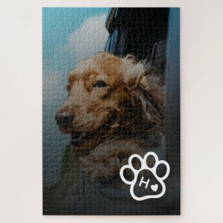 Quebra-cabeça Add Your Own Photo Dog Pets Monogram jigsaw puzzle