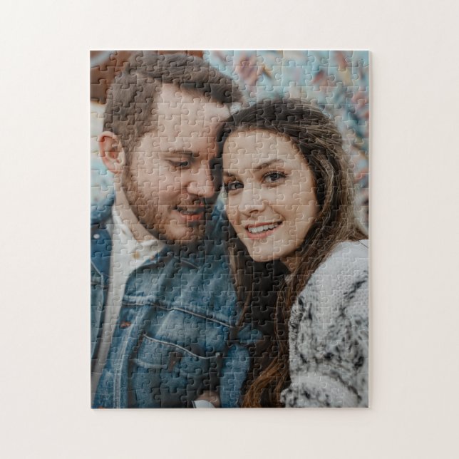 Quebra-cabeça Adicione sua foto | Foto do Casal (Vertical)