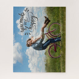 Quebra-cabeça Adicione sua foto | Você Me Faz Feliz Quebra-cabeç