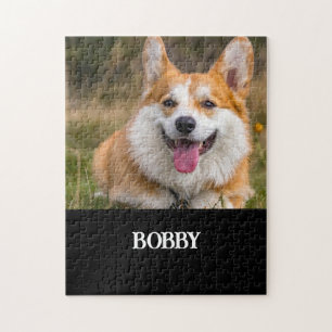 Quebra-cabeça Adicione sua própria foto e nome do cachorro