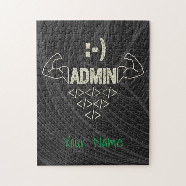 Quebra-cabeça Administrador Admin IT Sysadmin Computer Scientist (Vertical)