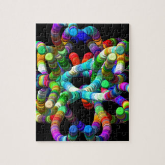 Quebra-cabeça ADN abstrato