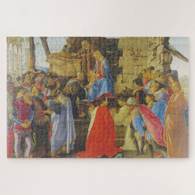 Quebra-cabeça Adoração do Magi por Sandro Botticelli 1475 (Horizontal)