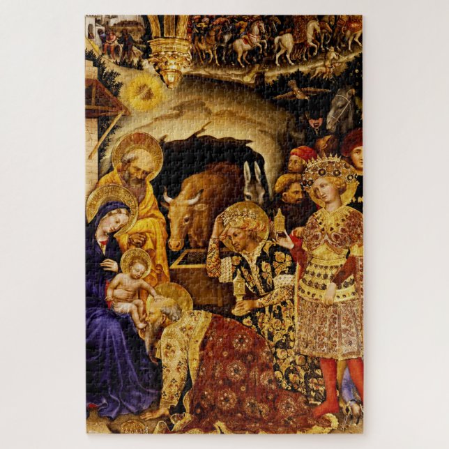 Quebra-cabeça Adoração dos Magos por Gentile da Fabriano (Vertical)