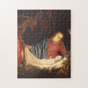 Quebra-cabeça Adoração dos Pastores - Honthorst