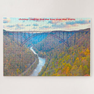 Quebra-cabeça Adoramos New River Gorge West Virginia. Quebra-cab