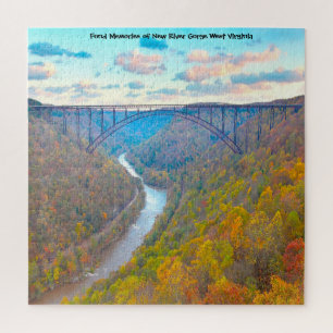 Quebra-cabeça Adoramos New River Gorge West Virginia. Quebra-cab