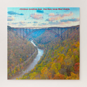 Quebra-cabeça Adoramos New River Gorge West Virginia. Quebra-cab
