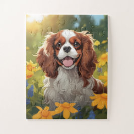 Quebra-cabeça Adorável Cavaleiro Rei Charles Spaniel
