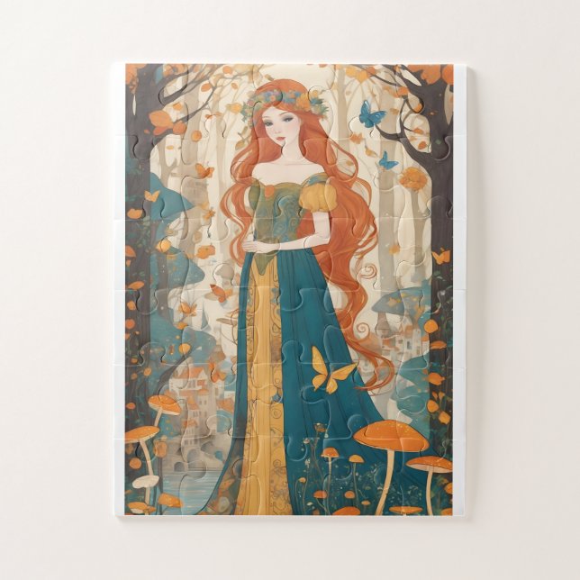 Quebra-cabeça Adorável conto de fadas numa terra de fantasia (Vertical)