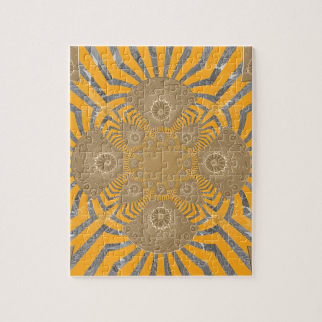 Quebra-cabeça Adorável padrão simétrico africano surpreendente d (Vertical)