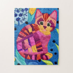 Quebra-cabeça Adorável Pequeno Gatinho Quilado Como Design